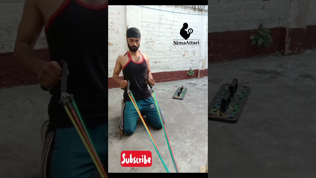 🔥registration band workout at home best exercise 💪NimaAttari fitness video