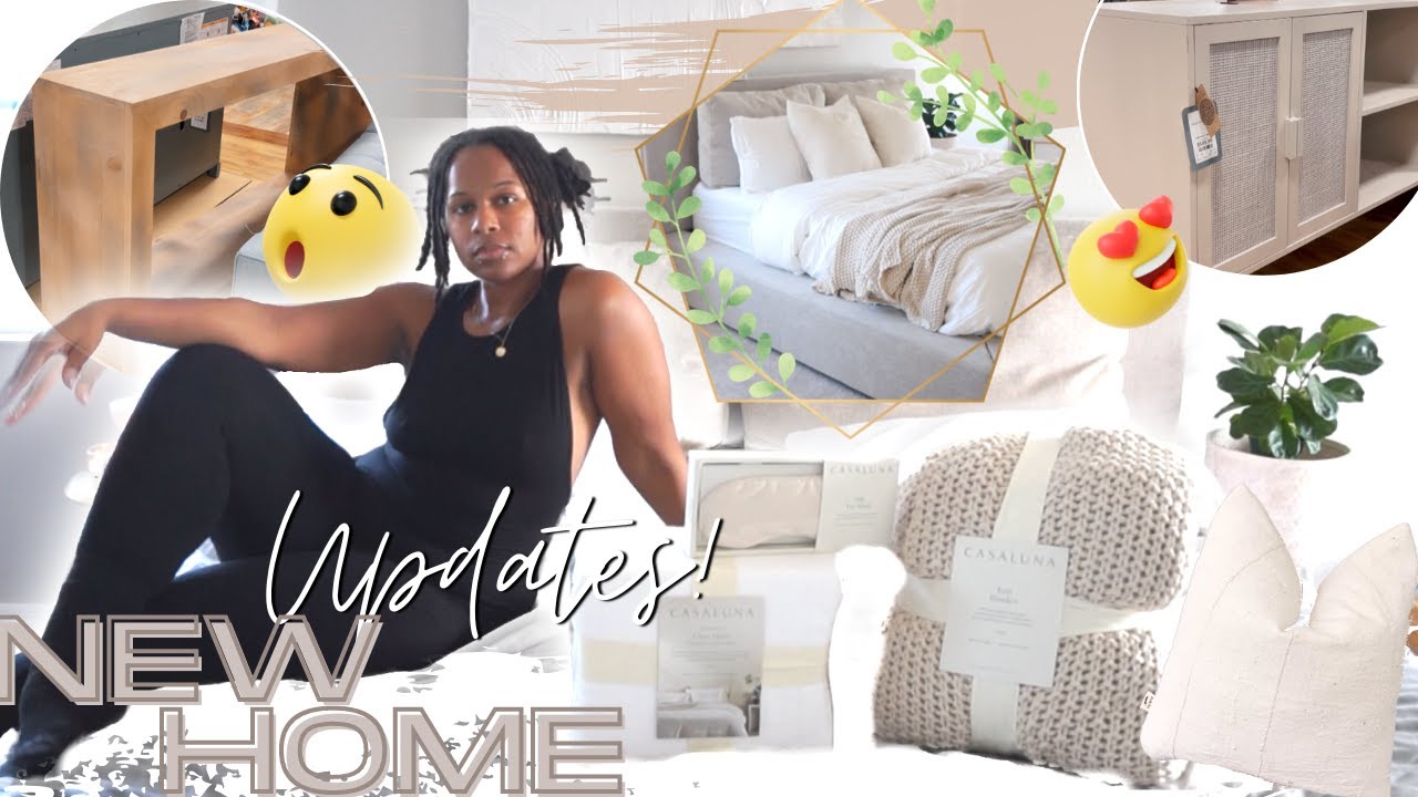 MASTER BEDROOM BEDDING MAKEOVER | NEW FURNITURE | SHOP WITH ME + HAUL | CASALUNA | NEUTRAL AESTHETIC