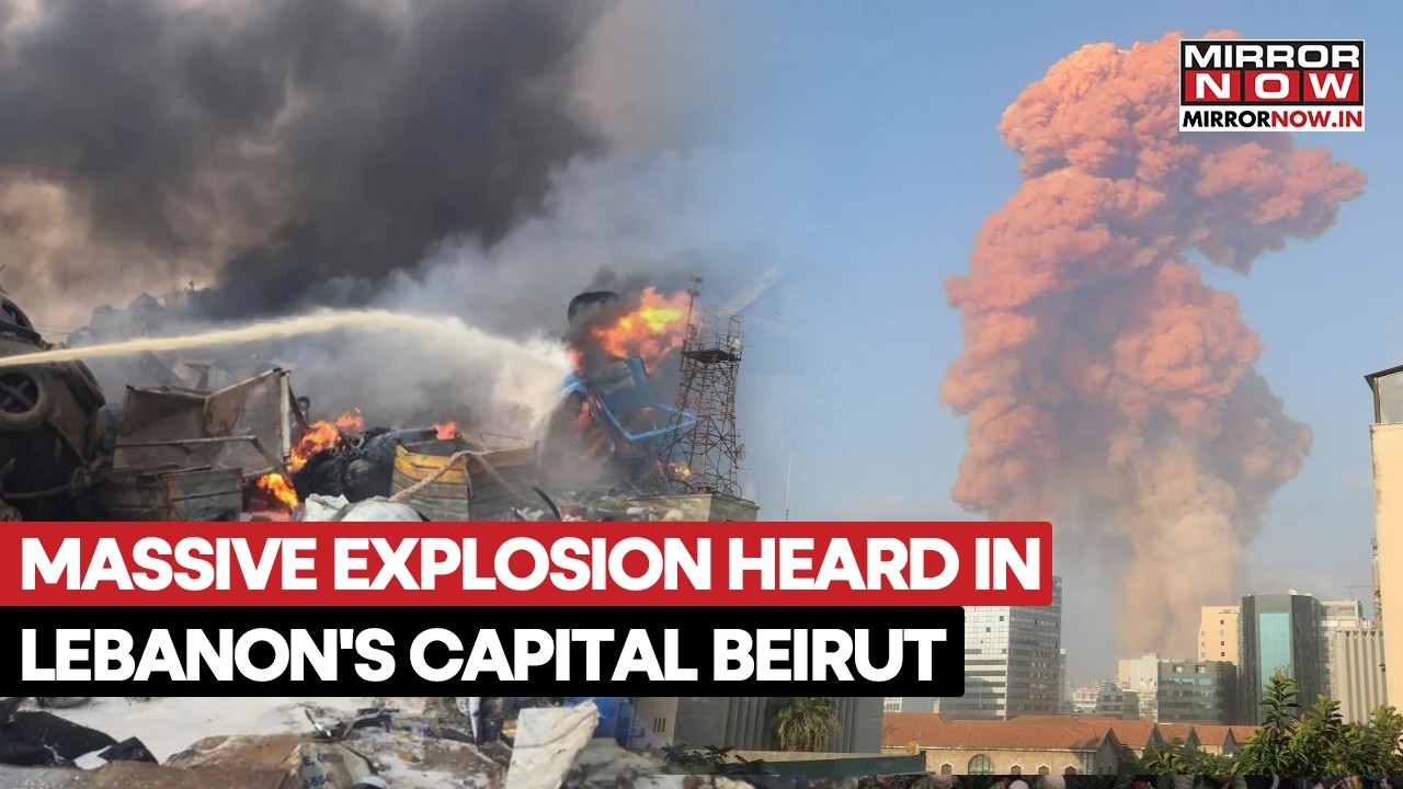 Israel Carries Out Massive Strive Over Lebanon's Capital Beirut, Watch Devastating Explosion