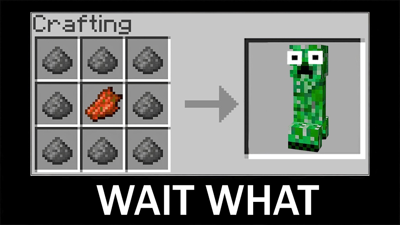 Minecraft wait what meme (part 13) - Crafting Creeper