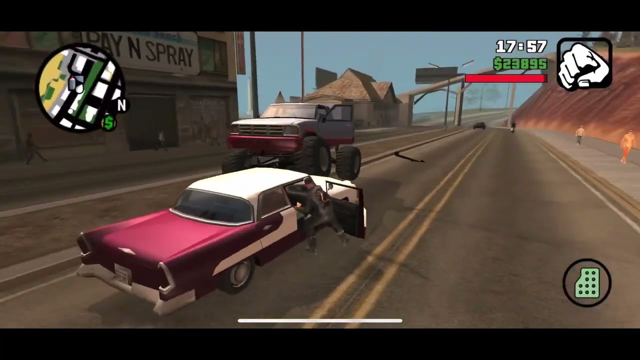 GTA San Andreas: Monster Truck Glitch, Busted & Wasted Compilation #11. [Mobile]