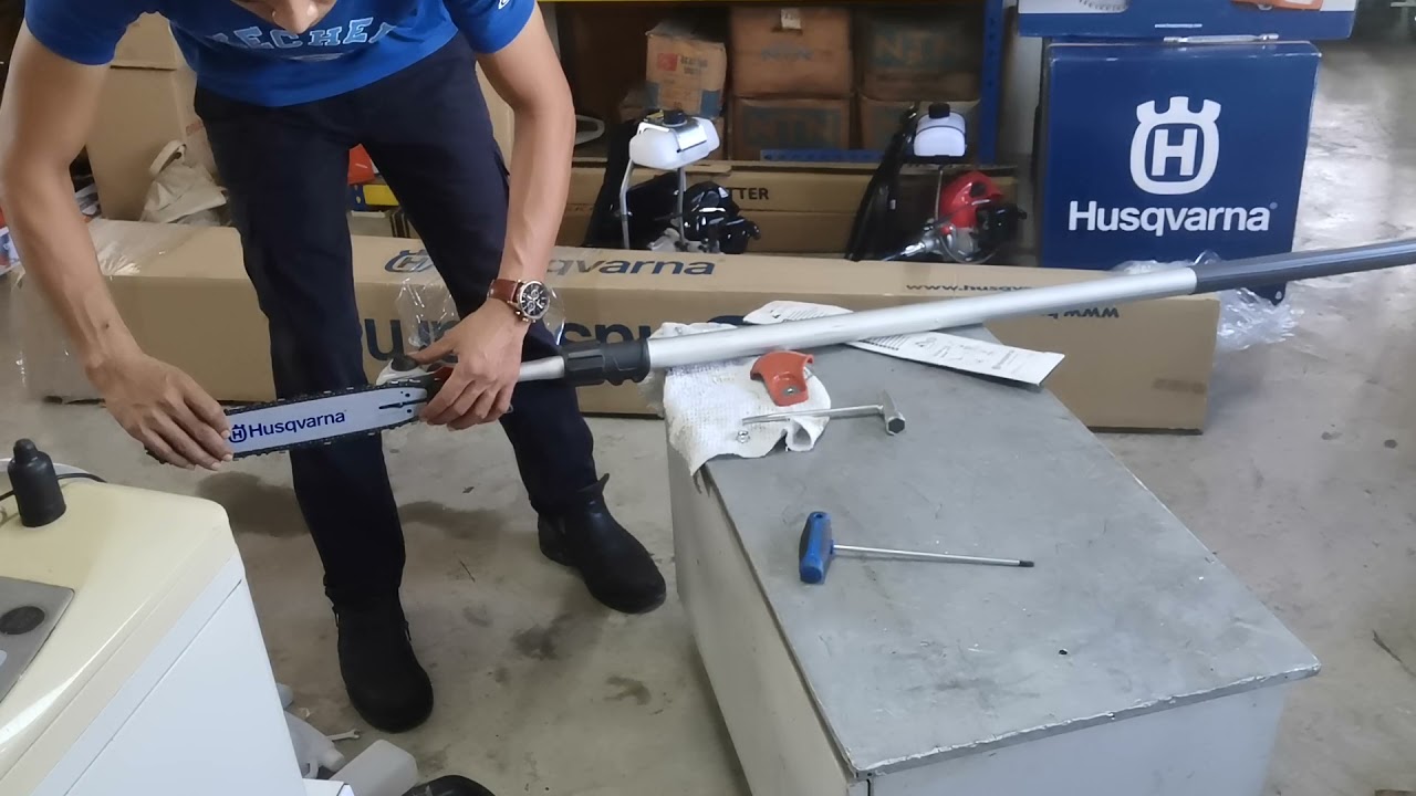 Husqvarna 525PT5S pole saw. Gaji galah