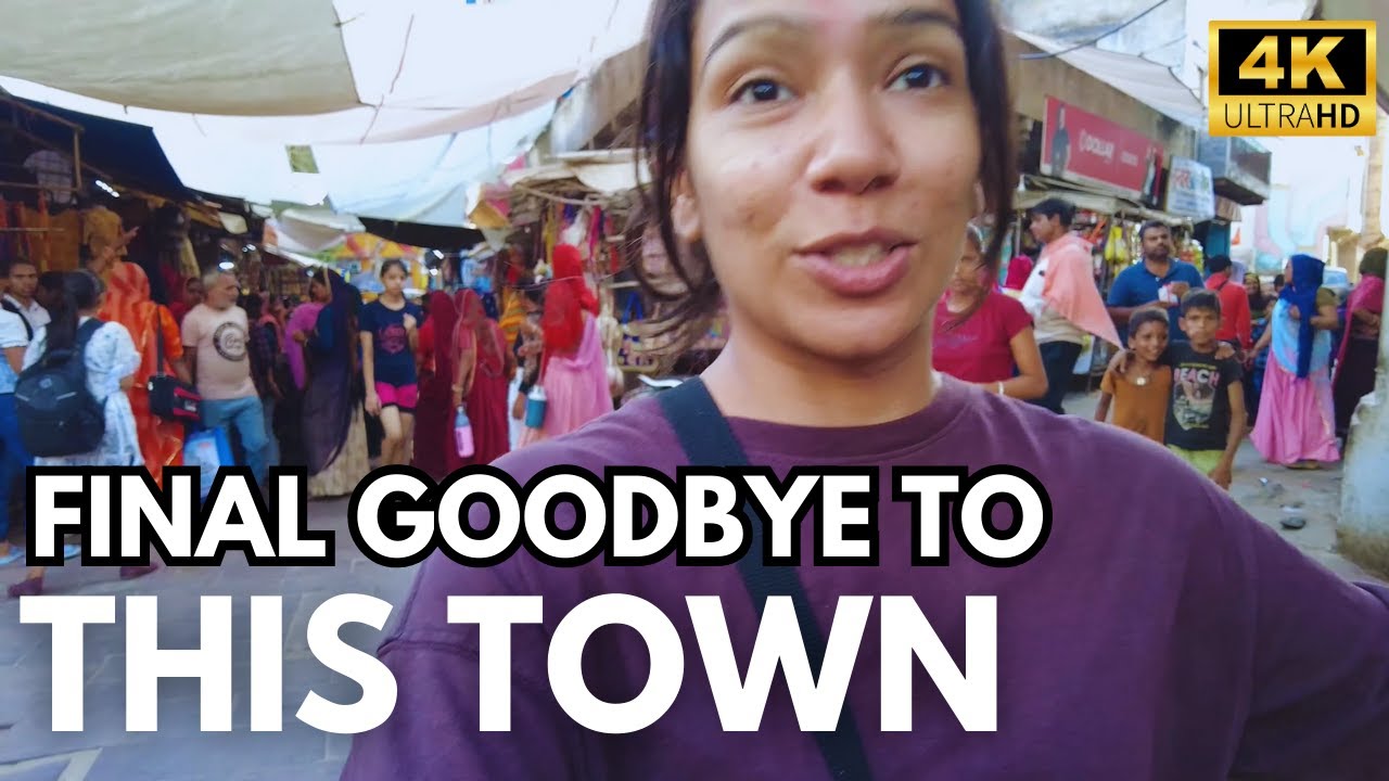 Saying Goodbye to Pushkar Market's Lively Streets - Farewell Stroll 4K Rajasthan, India