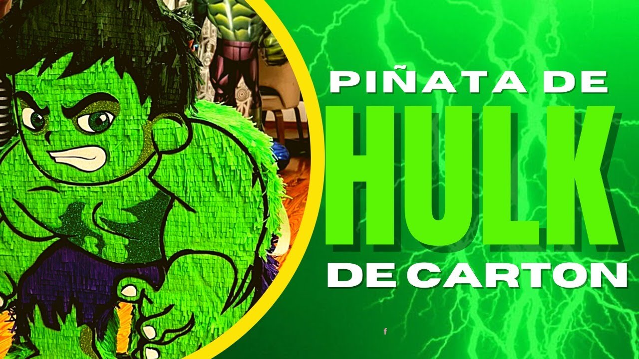 PIÑATA de HULK de CARTON | [Miralo] Como Hicimos a este Personaje de MARVEL | #made0622