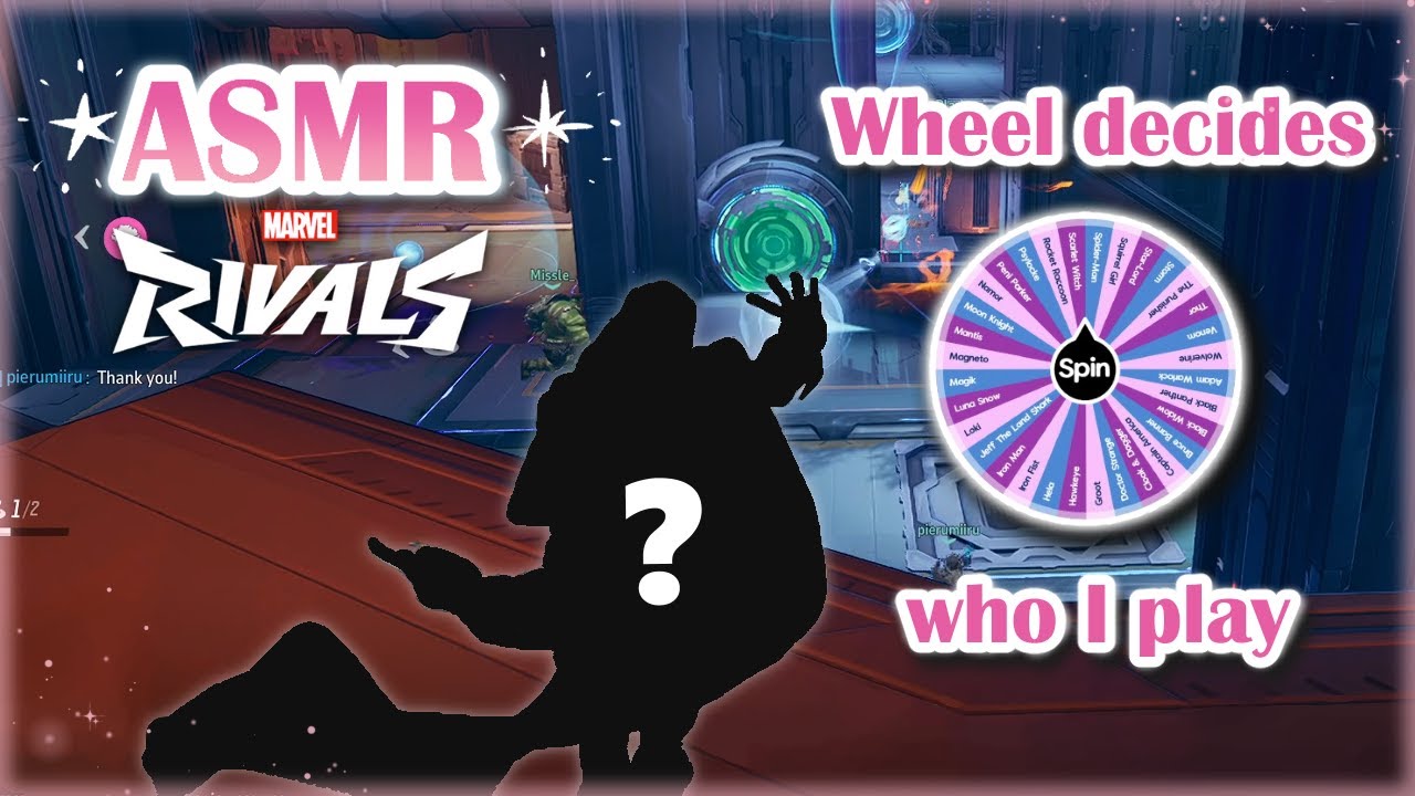 Marvel Rivals ASMR ♡ – Wheel Chooses My Hero! 💕✨ Keyboard Clicks & Whispering 🌙