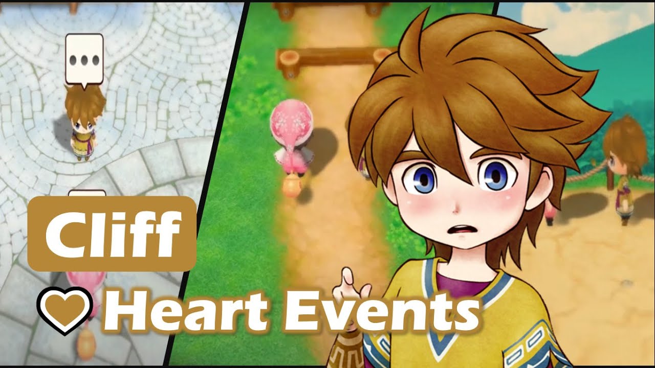 Cliff All Heart Events | Story of Seasons: Friends of Mineral Town