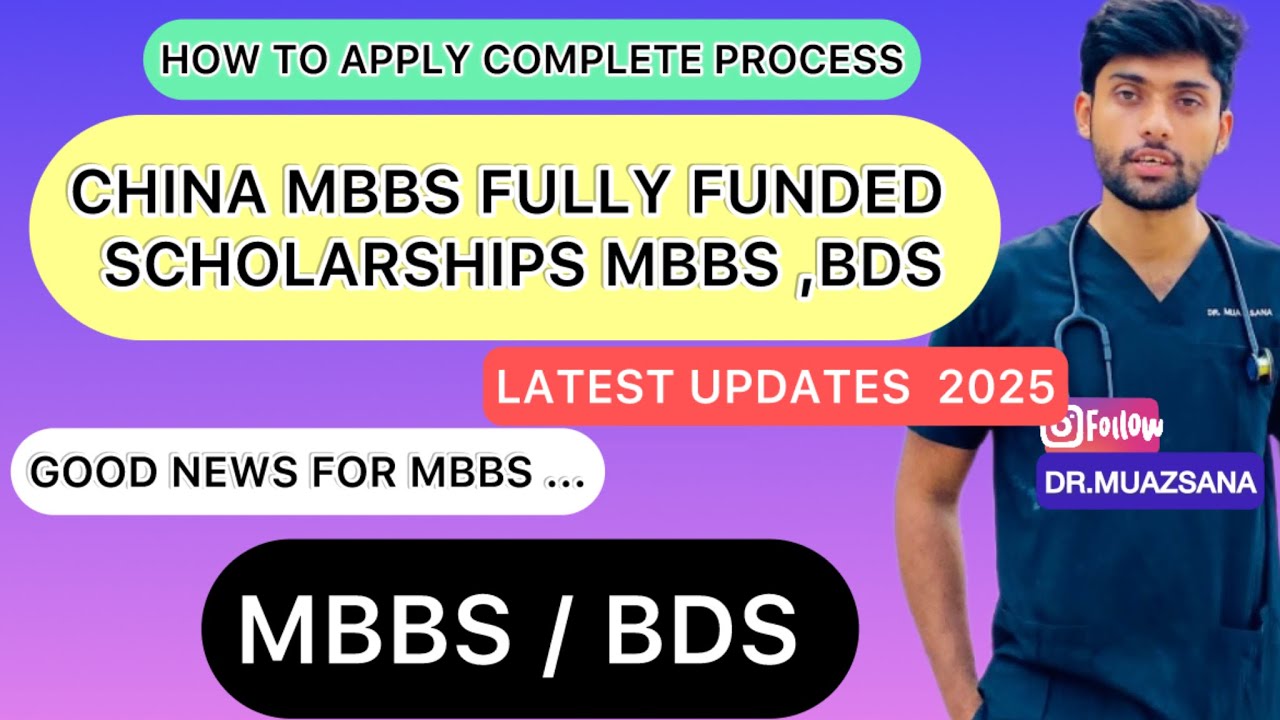 fully funded and partially for scholarship in China good news for mbbs and bds students ￼mdcat