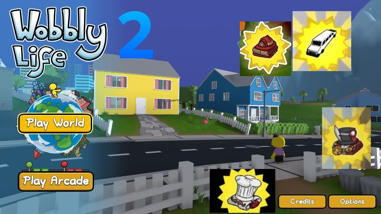 Wobbly Life episodio 2  lavori pompiere hamburger e tre  regali tutorial