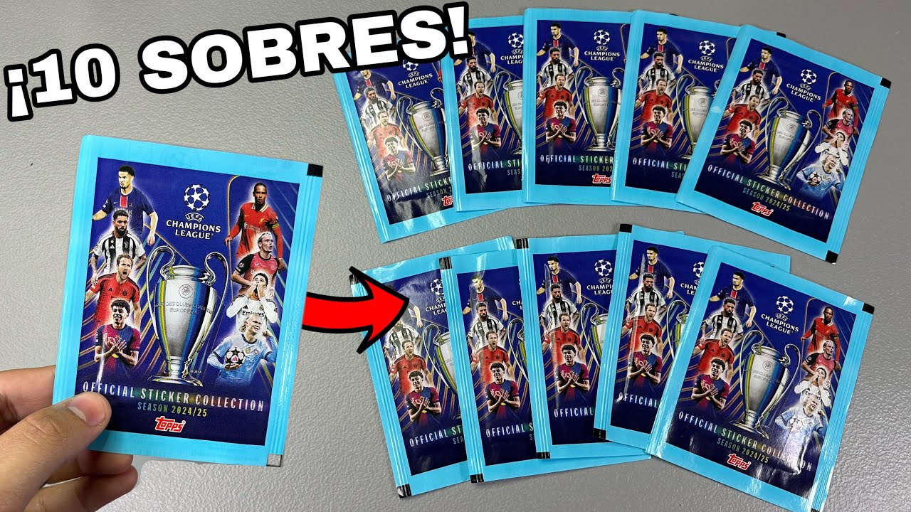 *ABRIMOS 10 SOBRES* de la UEFA Champions League 2024/25 de Topps