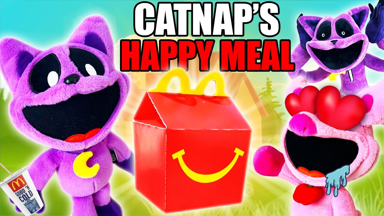 Плюшевая игрушка «Улыбающиеся зверьки» — «Счастливая еда» от Catnap's