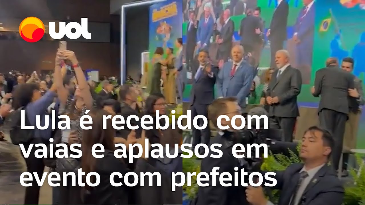 Lula é recebido com vaias e aplausos em evento com prefeitos em Brasília; veja vídeos