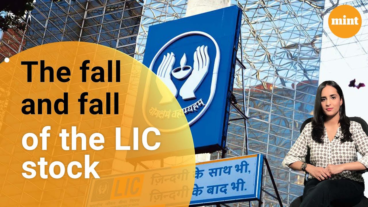 In a minute: The fall & fall of LIC stock price