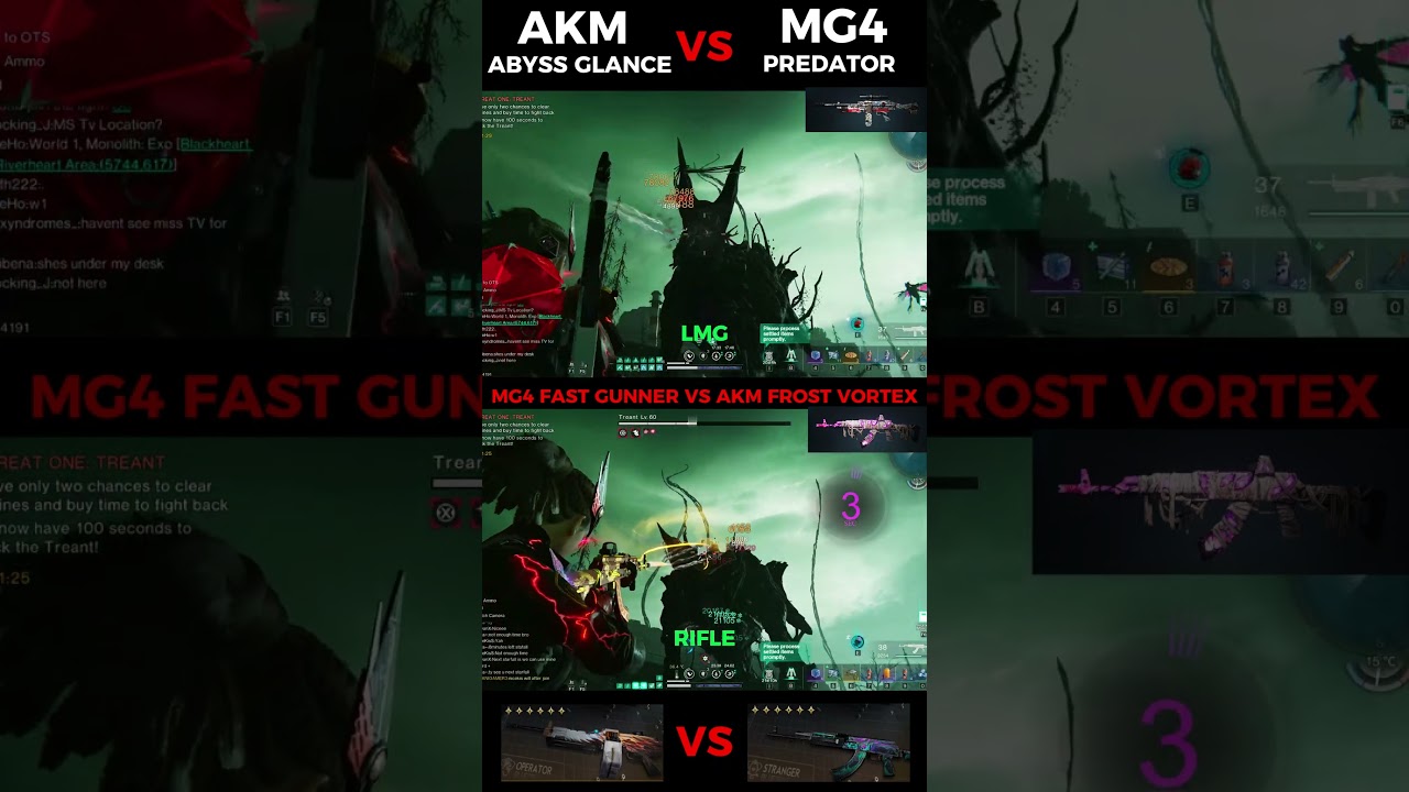 ONCE HUMAN Pro Treant AKM ABYSS vs MG4 PREDATOR Which is Best Weapon?🥶#oncehuman