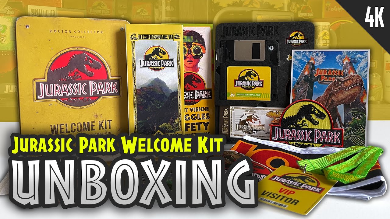Jurassic Park Limited Amber Edition Welcome Kit - 4K Unboxing & Review / collectjurassic.com