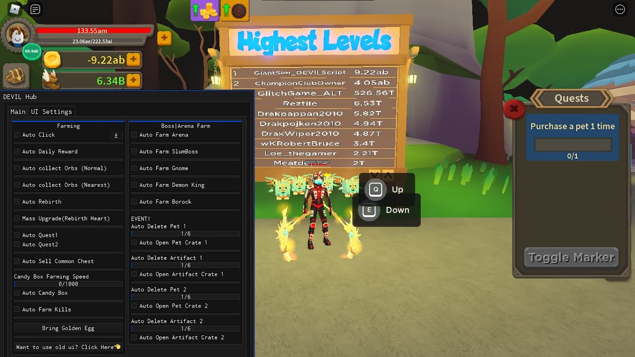 Giant Simulator OP Script | Inf Coin | Inf Levels | Inf Skills | DEVIL Script
