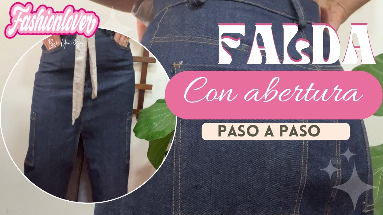 COMO HACER FALDA LARGA EN DENIM CON ABERTURA EN EL FRENTE/ PATRONAJE Y CONFECCIÓN