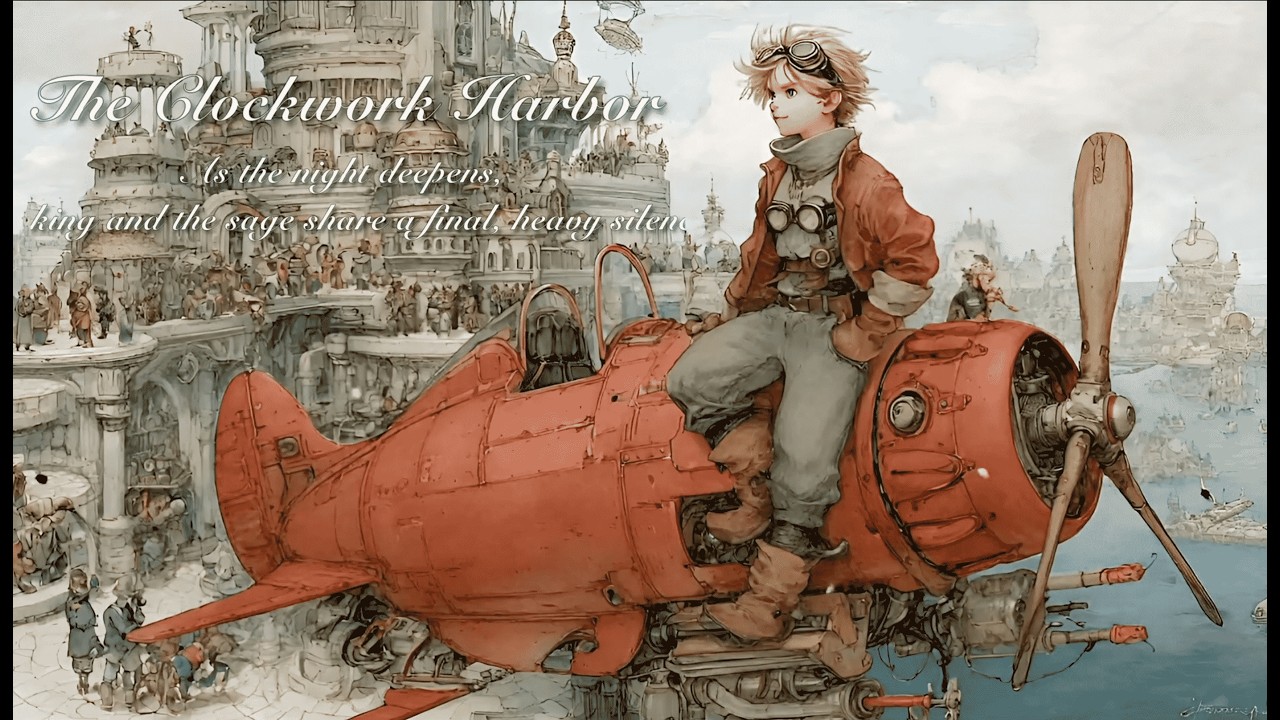 【異世界ケルト/Lofi】紅の翼と空の港 -Crimson Skies & Clockwork Port- 雲海を駆ける冒険者たちの凱歌