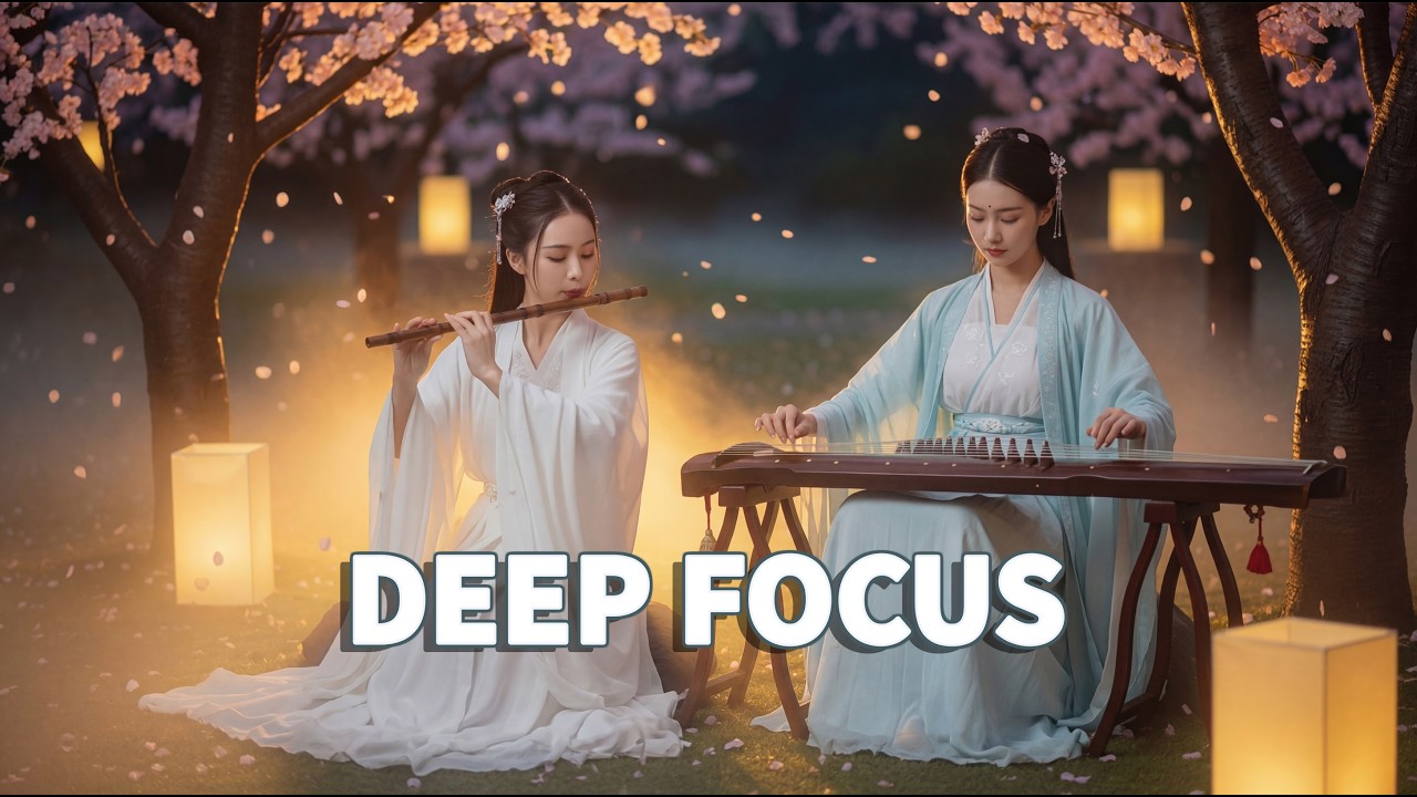 8 Hours Chinese Guqin & Flute – Relaxing Sleep Music & Meditation Sounds