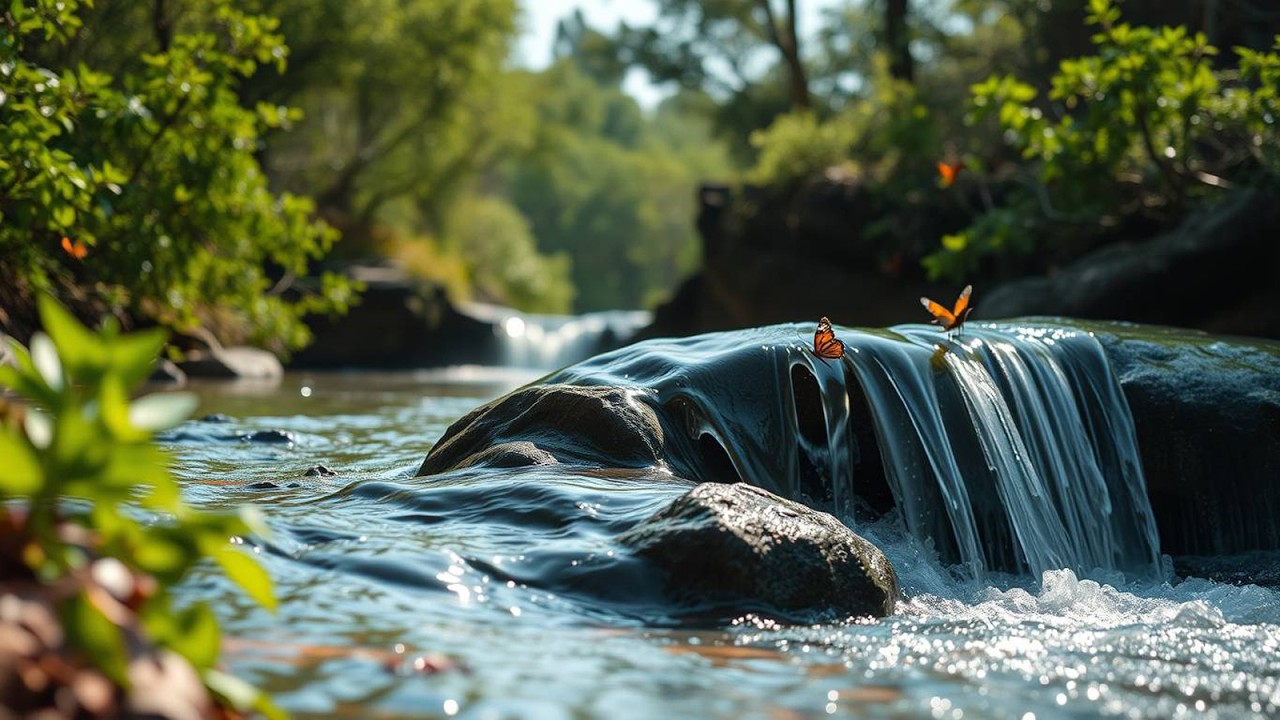 Calming River Stream Sound 🌊 | Stress Relief Nature Sounds