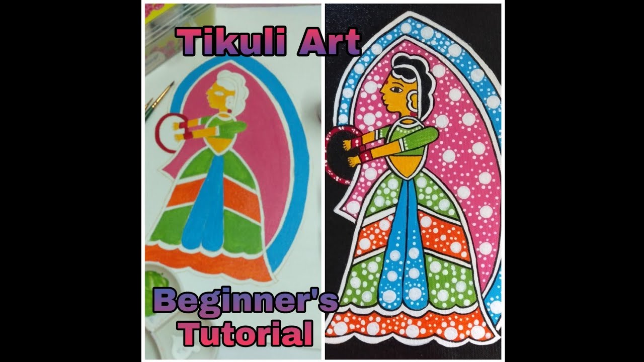 Tikuli Folk Art/Traditional Art of Bihar/Tutorial Tikuli Art/Tikuli Art Malayalam/Art form of India