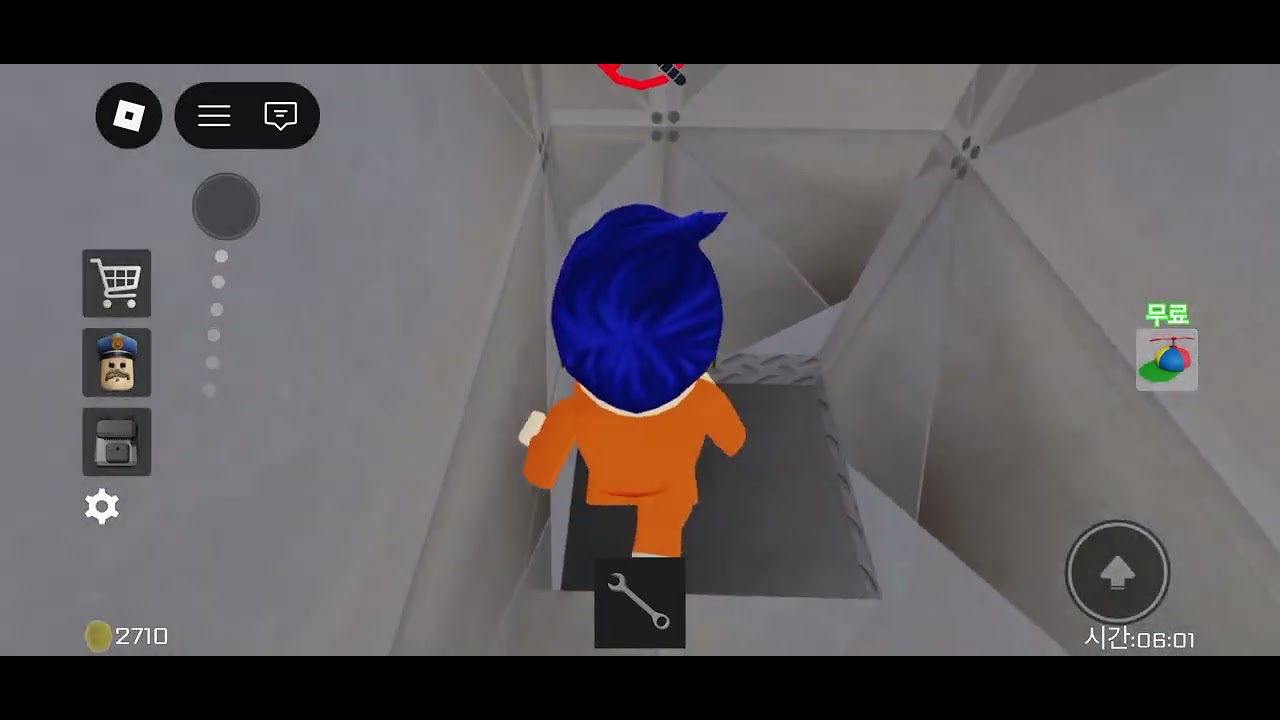 9분45초 #로블록스 #배리에 감옥 탈출￼