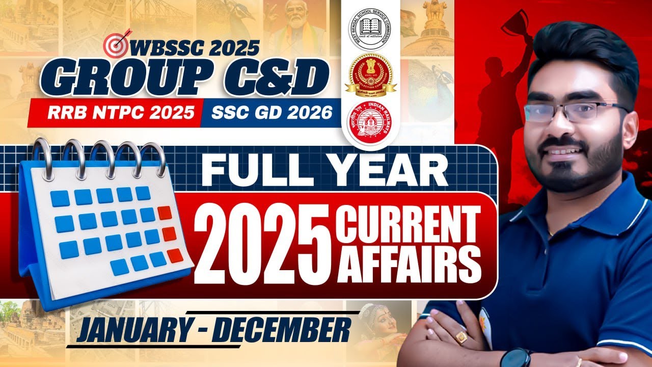 Jan to Dec 2025 Current Affairs Marathon ! Yearly Current Affairs 2025! Current Affairs By Ankur Sir