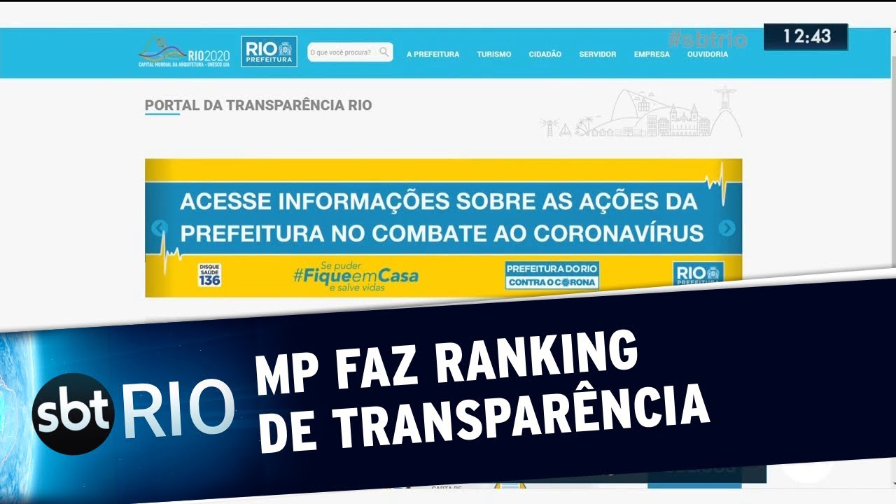 Ministério Público faz ranking de transparência na divulgação de dados da administração pública