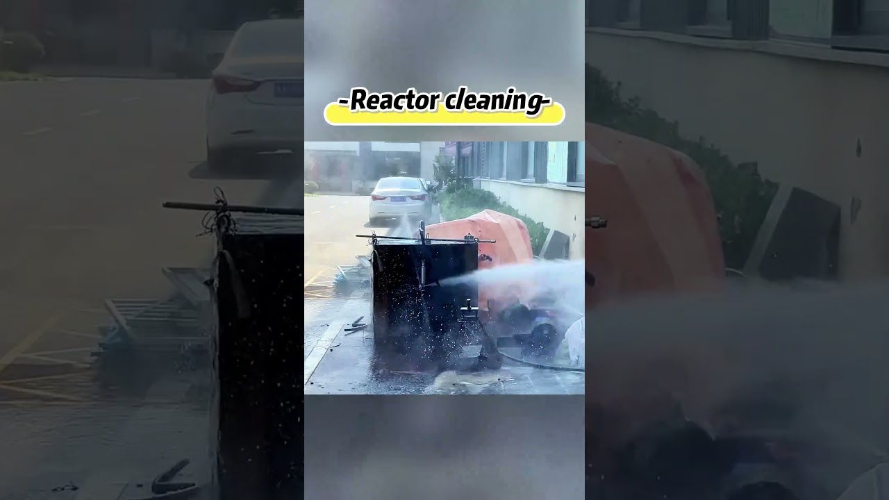 Reactor cleaning machine #highpressurecleaning