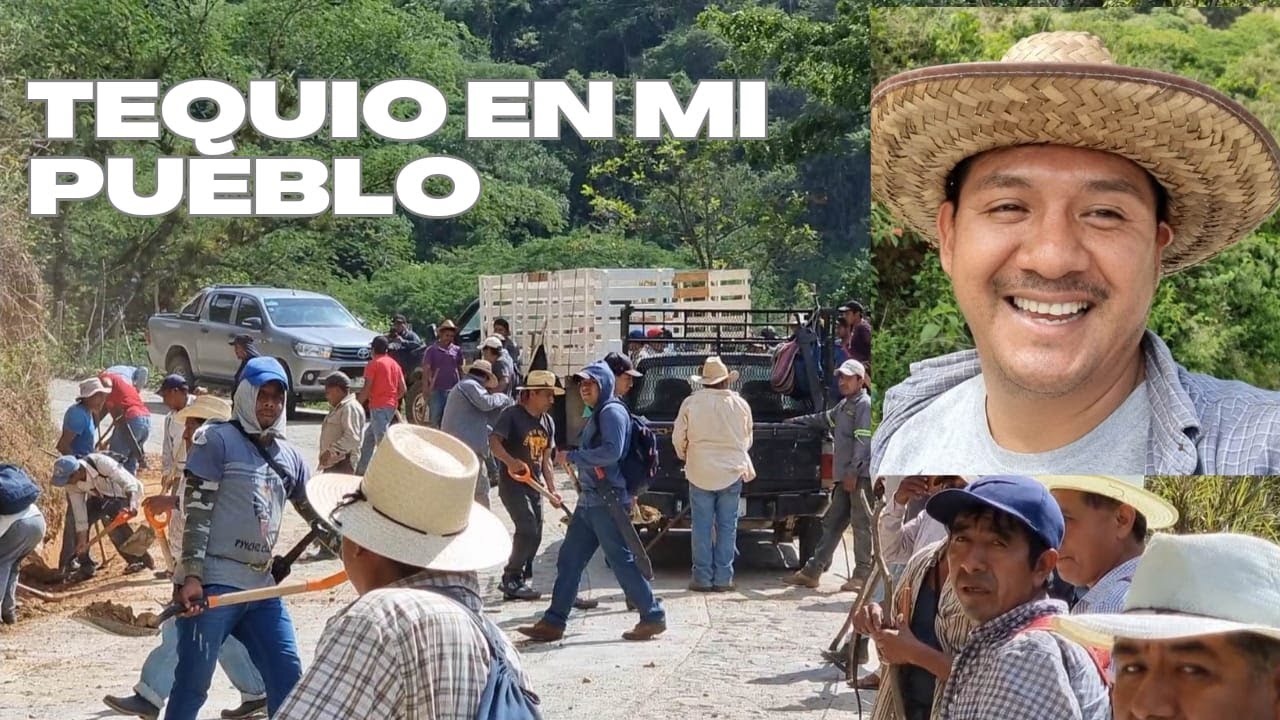 ASÍ ES, EL TEQUIO EN MI PUEBLO SANTA MARIA TEMAXCALAPA SIERRA JUAREZ OAXACA MEXICO