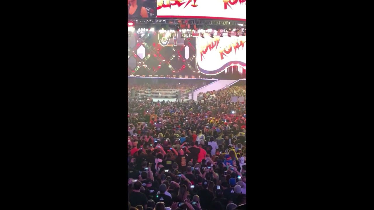 ALL WRESTLEMANIA 34 ENTRANCES LIVE ! (main show)