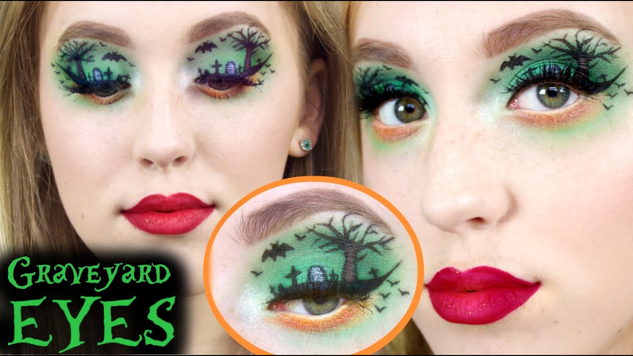 ☾ Graveyard Eyes - Halloween Tutorial ☽