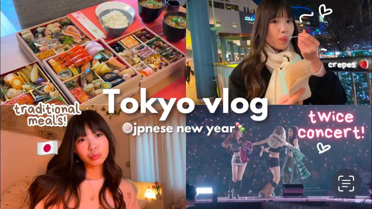 🍡how japanese celebrate new years ⛩️ twice concert! 🍭 | food 🍱 and slices of life