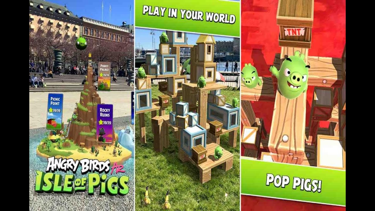 Angry Birds AR Isle of Pigs Gameplay #1 (No Commentary) Walkthrough