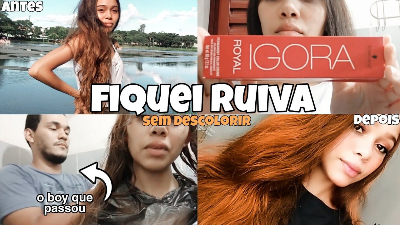 FICANDO RUIVA em casa | IGORA 7.77 + 8.77 com ox de 20 | sem descolorir
