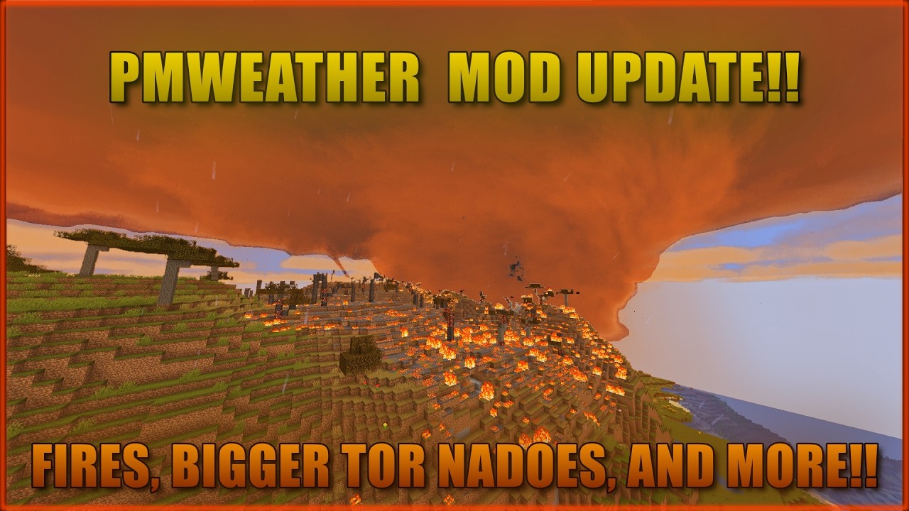 HUGE ProtoManly's Weather Mod UPDATE!! | Minecraft Tornado Mod