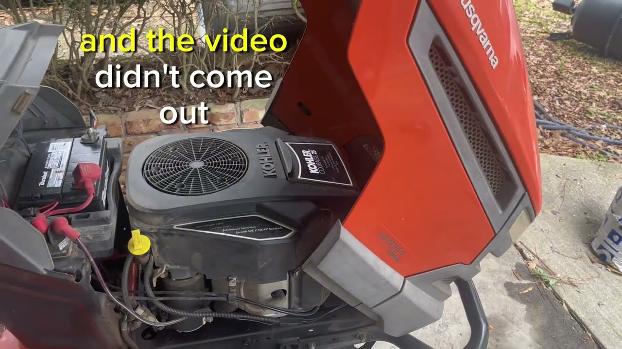 Husqvarna Riding Mower Surging LGT2554 with KOHLER Courage 25 