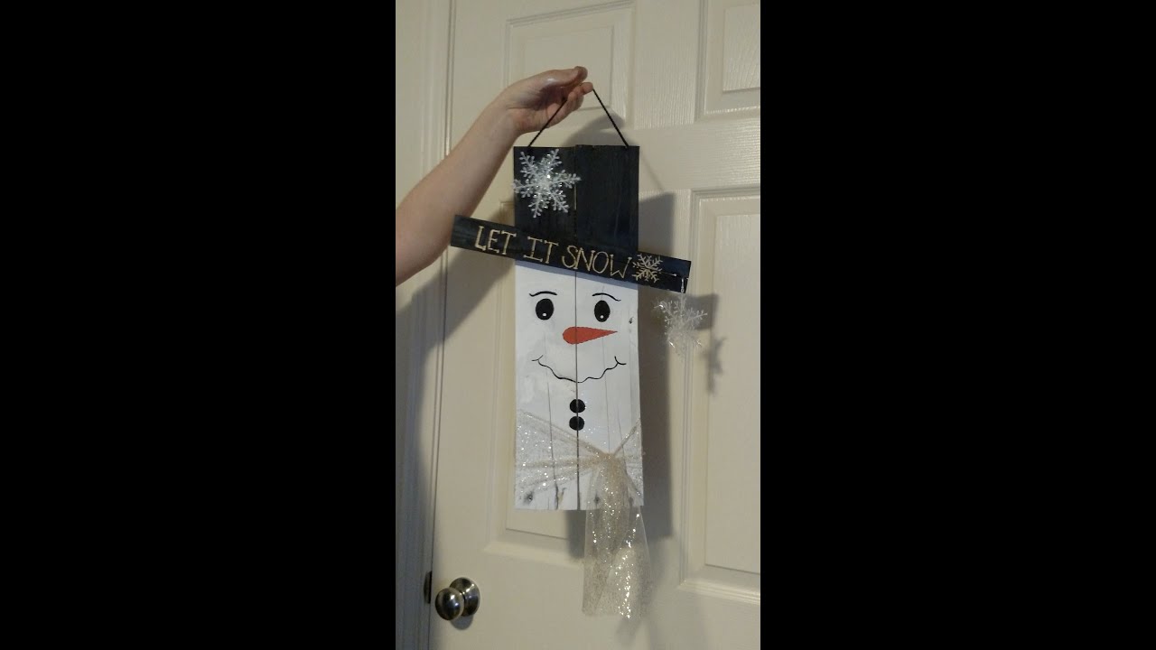 How to make a pallet snowman, Alaska Edition