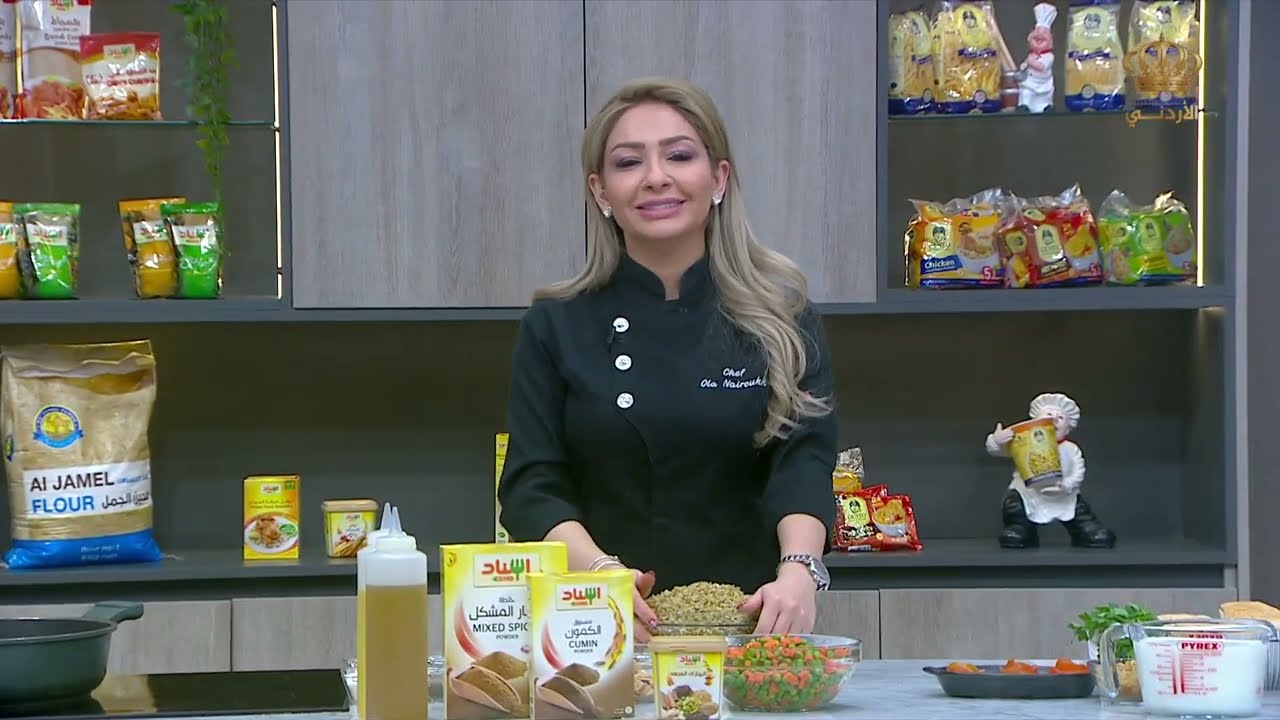 مطبخ التلفزيون الأردني: اوزي فريكة مع اللحم المفروم 💗