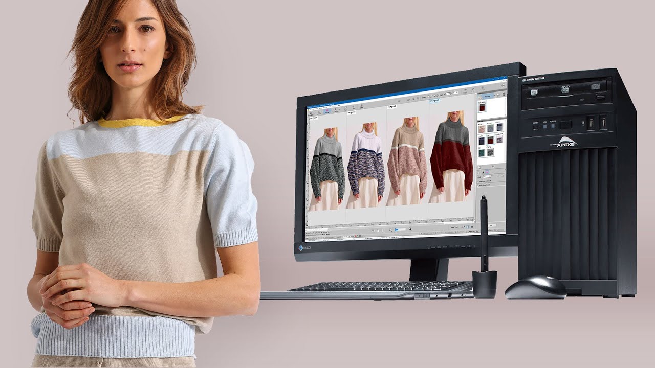 Shima Seiki. Sistema de diseño, programación, producción y venta On Demand. WholeGarment.