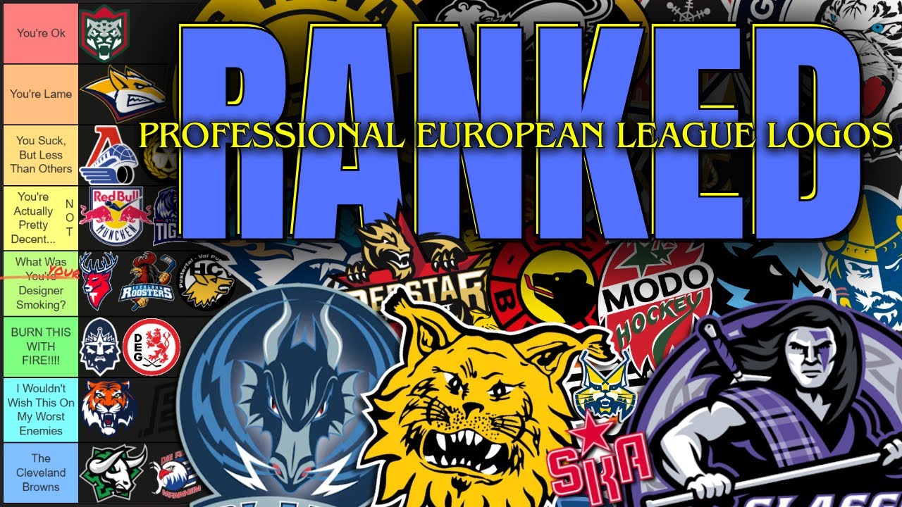 The ULTIMATE Euro Hockey Logo Tier List [KHL, SHL, DEL, Liiga & More!]