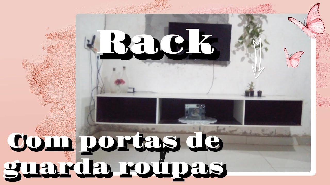 COMO FAZER RACK COM PORTAS DE GUARDA ROUPAS #facavocemesmo