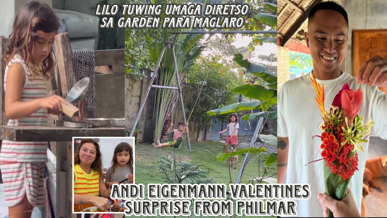 Philmar & Andi Valentines in Siargao ❤️ Lilo busy maglaro garden tuwing umaga dito dumidiretso