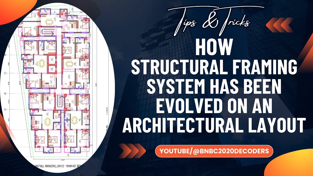 HOW STRUCTURAL FRAMING SYSTEM HAS BEEN EVOLVED ON AN ARCHITECTURAL LAYOUT.