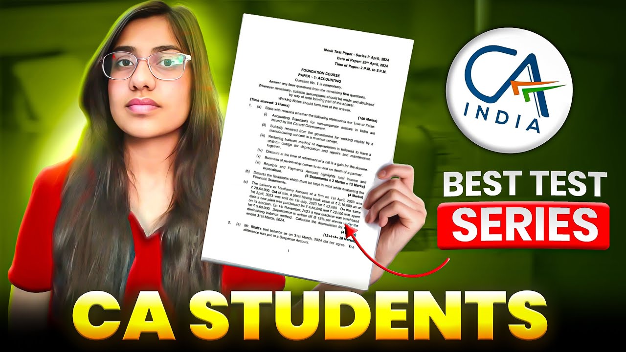 Best Test Series for CA Intermediate/Foundation?