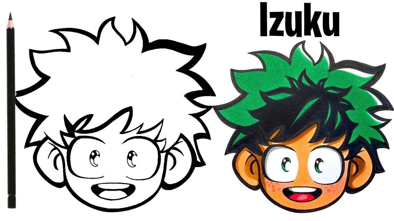 COMMENT DESSINER DEKU (IZUKU MIDORIYA) EMOJI - MY HERO ACADEMIA