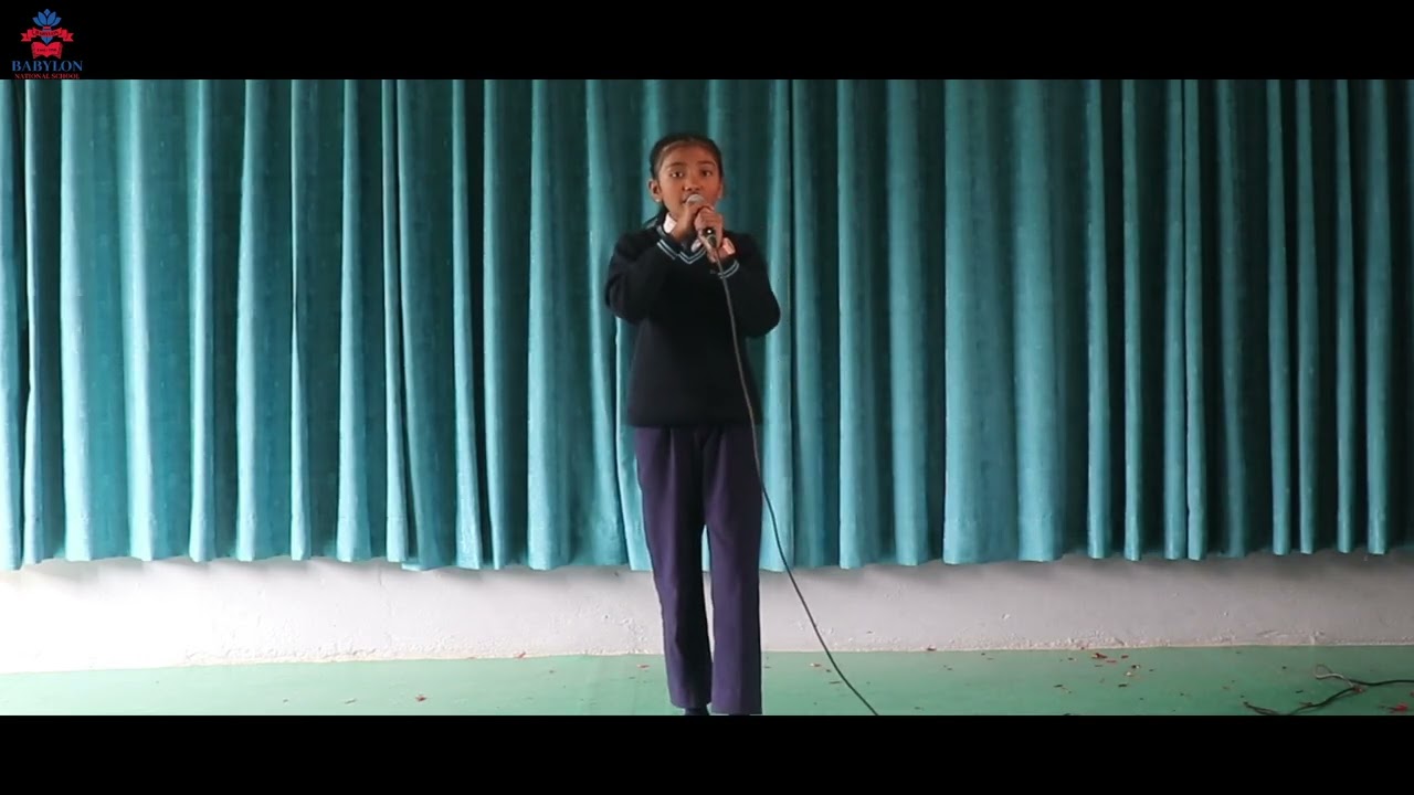 Babylon Talent Show Singing Performance | Aashika Rawal | Grade V A3#studentlife #education