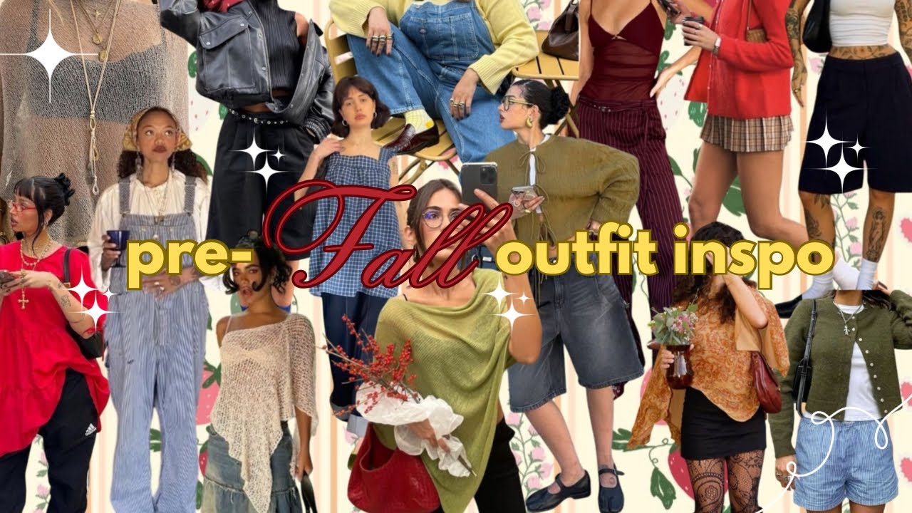 summer to fall transition outfits ✧ outfit inspo for pre-Fall  ✩‧₊˚