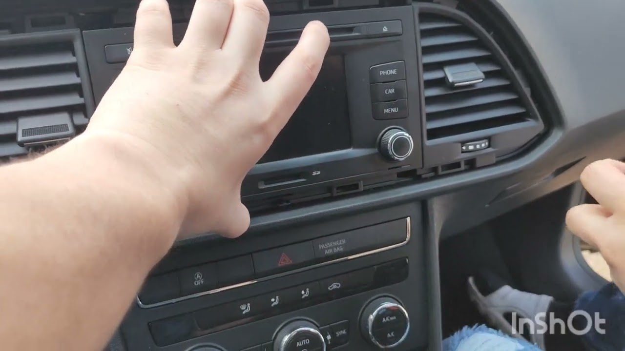 Seat leon 5f mk3 android radio install without removal tool - android ekran montaj sokme aparatsiz