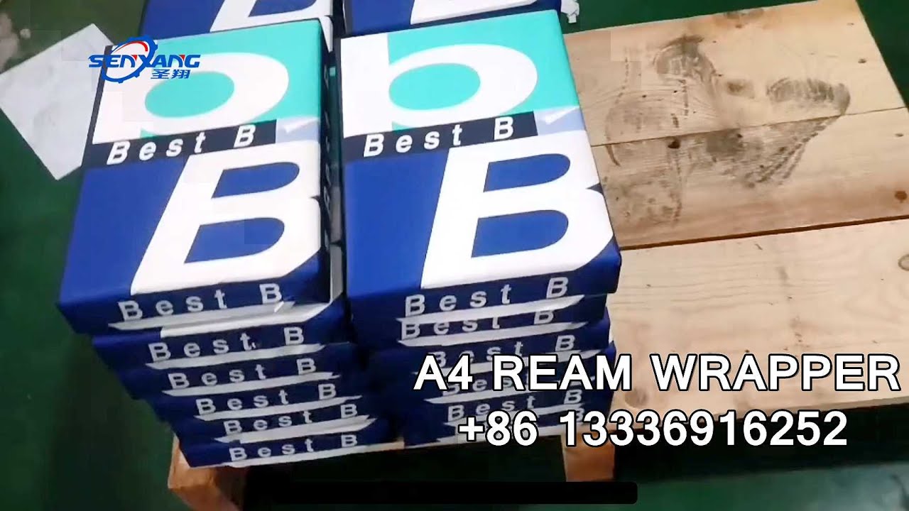 A4 size paper ream packaging machine can connect with cutter