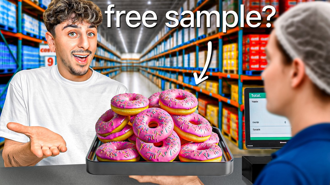 Living Off ONLY Free Samples For 24 Hours!